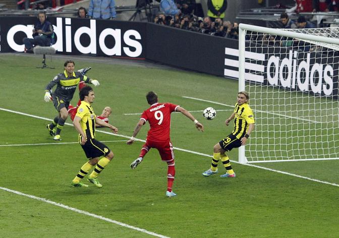 Il gol di Mandzukic da un'altra angolazione. Action Images